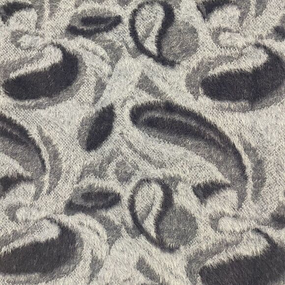 Zara Women's Navy/Lt blue Paisley Pattern Sweater Vest M/L Super Soft - Picture 2 of 6